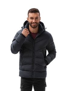 Ombre Clothing Pánska zimná bunda Volkmar čierna XXL