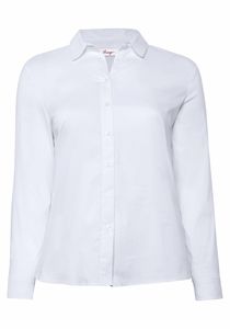 sheego Damen Große Größen Bluse mit Stretch-Anteil Hemdbluse Businessmode klassisch - unifarben