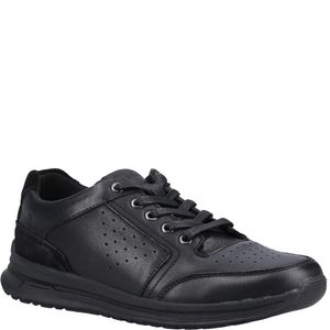 Hush Puppies - Herren Sneaker "Joseph", Leder FS9139 (45 EU) (helles Schwarz)