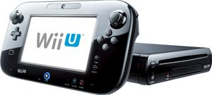 Nintendo Wii U Heim- Spielkonsole Schwarz Konsole+GamePad+Anschlusskabel ohne Zubehör ohne Spiel