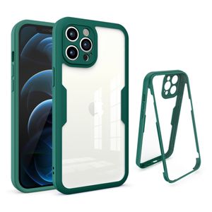 Hülle für Apple iPhone 11 Pro Max - 360 Vollschutz Case - Grün