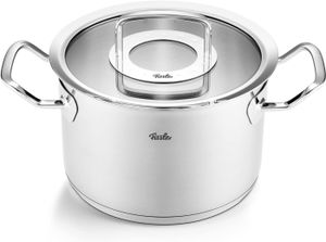 Fissler Original-Profi Collection / Edelstahl-Kochtopf (Ø 20 cm, 3,9L) Töpfe inkl. Glas-Deckel – Induktion