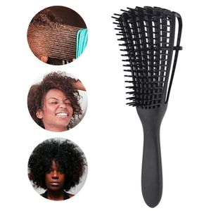 Haarbürste Entwirrungsbürste für Naturhaar für Afro-Haare 3a bis 4c Verworrenes, Welliges, Lockiges Haar, Entwirrer leicht mit Nass/Trocken, Verbesserung der Haartextur