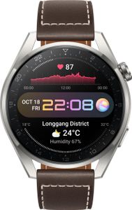 Huawei, Watch 3 Pro eSIM Classic Smartwatch s AMOLED displejem, hnědé