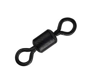 Spro Matt Black Rolling Swivel - Angelwirbel, Größe / Tragkraft / Packungsinhalt:Gr. 10 / 14kg / 20 Stück