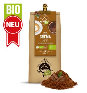 Crema | Cafe 250 g gemahlen | Milder Crema La Natura Lifestyle | Biologischer Crema | Langzeitröstung