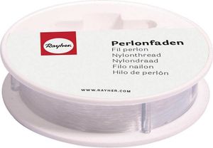 Rayher Perlonfaden 0,7 mm glatt transparent 0,7 mm x 25,0 m