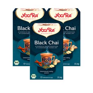 3 xYOGI TEA Black Chai | 3 x 37,4g