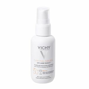 Capital Soleil opalovací přípravek na obličej UV-Age Daily Anti Photo-Ageing Water Fluid SPF50+ pro ženy 40 - Vichy