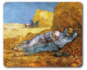 Vincent Van Gogh Mauspad - Mittagsrast Nach Millet, 1889, Detail (23 x 19 cm)