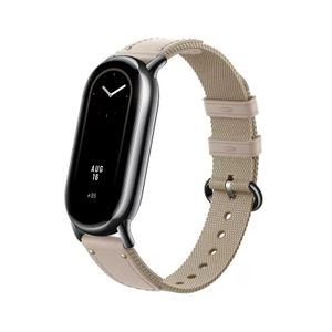 INF Tkaný řemínek na hodinky pro Xiaomi Mi Band 7 Bílý