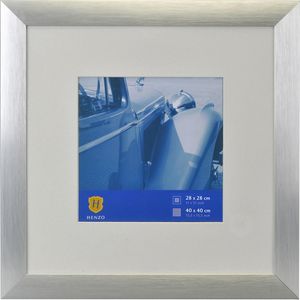 Henzo Fotorahmen - Luzern - Fotogröße 40x40 cm - Silber