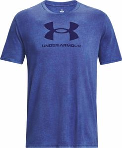 Under Armour Men's UA Wash Tonal Sportstyle Sonar Blue Medium Heather/Sonar Blue S Fitness T-Shirt