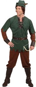 O7567-58-60 grün-braun Herren Robin Hood Kostüm Gr.58-60