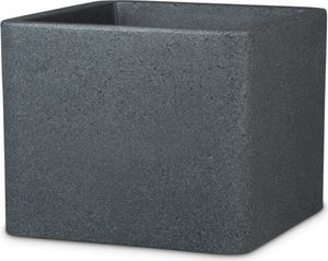 Scheurich Alea 140, Topfpflanzer, Freistehend, Kunststoff, Schwarz, Granit, Quadratisch, Draußen