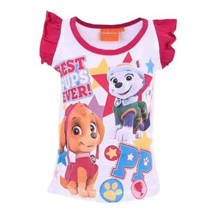 Paw Patrol Everest und Skye T-Shirt Rosa – Weiß / 104