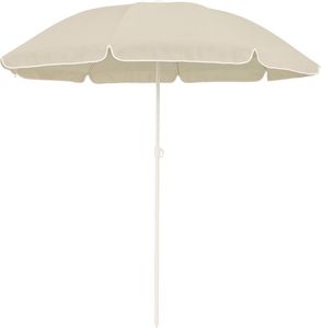 Parasol plażowy Extralink, składany, 1,8 m, beżowy, regulowany kąt nachylenia, łatwy do przenoszenia
