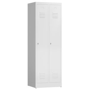 Spind, Spindschrank, Kleiderspind 2 Abteile,180x59x50cm, signalweiß