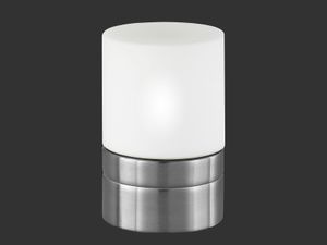 Moderne LED Tischlampe, Nachttischlampe Touch dimmbar, Fensterlampe, Silber
