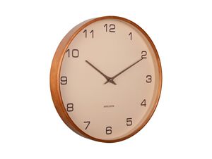 Karlsson - Wanduhr Acento - Sandbraun