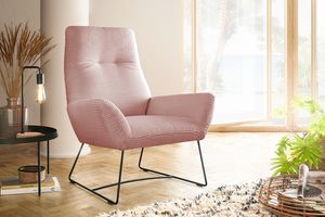 KAWOLA Sessel Cord verschiedene Farben BISA rosa