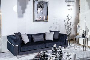 Luxus 3 Sitzer Textil Couch Design Möbel JVmoebel