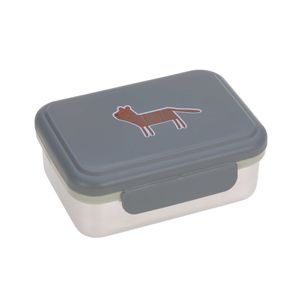 Laessig Brotdose Kinder - Edelstahl Lunchbox, Safari Tiger