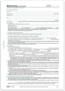 RNK Verlag Vordruck "Mietvertrag für Gewerberäume" DIN A4 10 Verträge