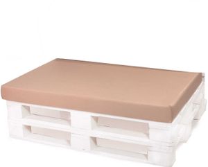 Palettenkissen 120x80cm  | sitzkissen | europaletten | Bodenkissen für Kinder | Balkon-Bodenkissen | Gartenkissen | palettenkissen outdoor Beige
