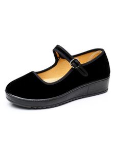 Damen Loafer Runde Zehen Flachschuhe Klassische Schuhe Freizeitschuhe Mode Slip Pumps Schwarz,Größe 37 Schwarz,Größe EU 37