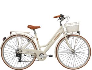 Cityfahrrad 28 Zoll RETRO Lady beige inkl. Korb