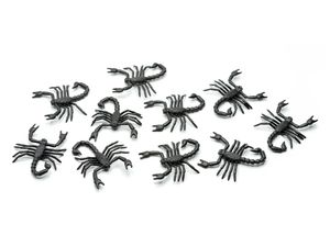 10x Skorpione Aufstellfigur Miniblings Tierfiguren Skorpion Sternzeichen schwarz
