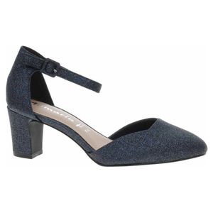 Tamaris Damen Pumps Fesselriemen Blockabsatz 1-24432-41, Größe:40 EU, Farbe:Blau