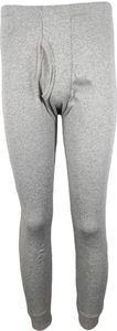 Pánske termálne funkčné nohavice long johns; sivé/XL