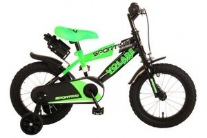 Detský bicykel Volare Sportivo - chlapci - 14 palcov - neónovo zelená/čierna - 95% zmontovaný