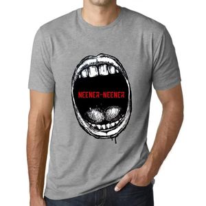 Herren Grafik T-Shirt Mundausdrücke neener-neener – Mouth Expressions Neener-Neener – Öko-Verantwortlich Vintage Jahrgang Kurzarm Lustige Druck