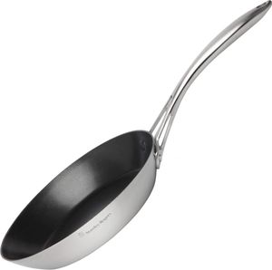Stanley Rogers Bratpfanne Ø 24 cm CONICAL TRI-PLY, hochwertige und innovative Pfanne mit Antihaftbeschichtung, Edelstahlpfanne für Ceran-, Gas-, Elektro- sowie Induktionsherde - spülmaschinengeeignet Stanley Rogers Bratpfanne Ø 24 cm CONICAL TRI-PLY, hochwertige und innovative Pfanne mit Antihaftbeschichtung, Edelstahlpfanne für Ceran-, Gas-, Elektro- sowie Induktionsherde - spülmaschinengeeignet