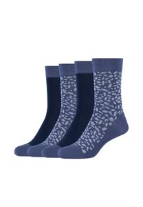 Camano Socken ca-soft crazy dots im praktischen 4er-Pack captain's blue 39-42
