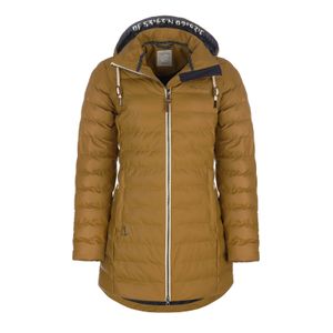 Dry Fashion Damen Polyurethan-Mantel Danzig gesteppt - Outdoor-Jacke wind- und wasserdicht in Zimt Größe 50