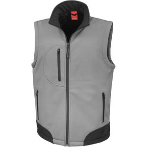 Result Herren Weste Winterweste Bodywarmer Thermo Winter Brusttasche, Größe:L, Farbe:Workguard Grey/Black