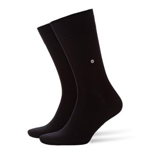 Burlington Herren Socken Everyday 2er Pack - Baumwolle, Uni,  Onesize, 40-46 Schwarz