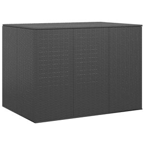 vidaXL Zahradní box na polštáře PE ratan 145x100x103 cm černý