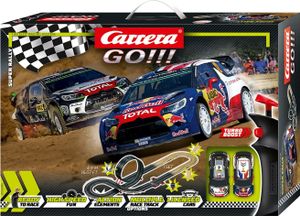 Carrera GO! Rennstrecken-Set Super Rally 490 cm schwarz/braun