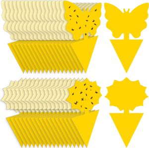 72 x Gelbsticker trauermücken bekämpfen, Thripse Bekämpfung Gelbtafeln Fruchtfliegenfalle klebefalle Insektenfalle für die Zimmerpflanzen Schädlingsbekämpfung