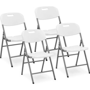 Royal Catering skladacie stoličky - sada 4 ks - Royal Catering - 180 kg - sedadlo: 40 x 38 cm - biela