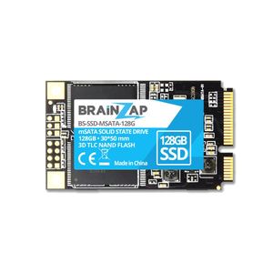 BRAINZAP 128GB mSATA SSD 6 GBit/s - Mini SATA - 500MB/s Lesen 450MB/s Schreiben Solid State Drive