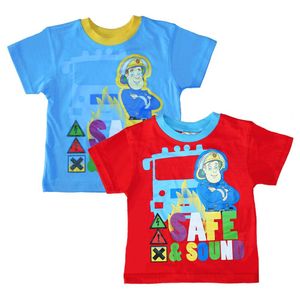 T-Shirt Safe & Sound | Feuerwehrmann Sam | Größe 92 - 116 | Kinder Jungen Shirt, Größe:92, Farbe:Hellblau