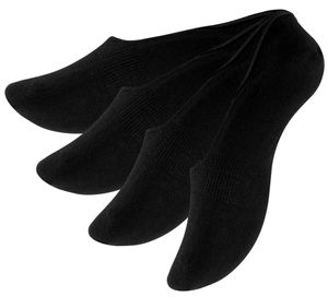 Vincent Creation® Füßlinge 4 Paar "Invisibles Socks" 43-46 schwarz