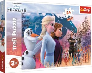 TREFL Lodowe Królestwo Puzzle 2 MAXI 24 elementy + Lodowe Królestwo 60 elementów gratis