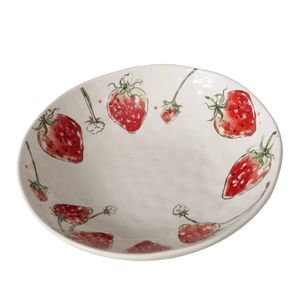 Schale mit Erdbeermuster STRAWBERRY, Ø 34 cm